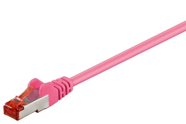 Goobay 92456, 0,15 m, Cat6, S/FTP (S-STP), RJ-45, RJ-45, Magenta