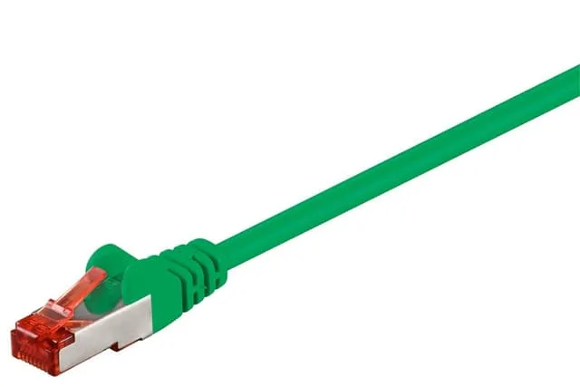 Patchkabel CAT 6, S/FTP (PiMF), Grön, 0,25 m