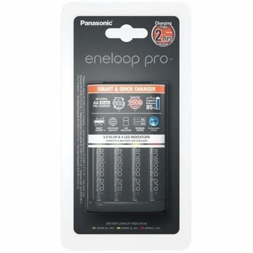 Panasonic eneloop Basic batteriladdare 2 eller 4 AA/AAA