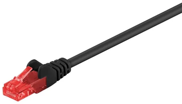 CAT 6 U/UTP Nätverkskabel 3 m Svart