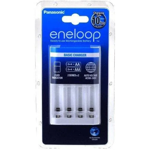 Panasonic eneloop Basic batteriladdare 2 eller 4 AA/AAA