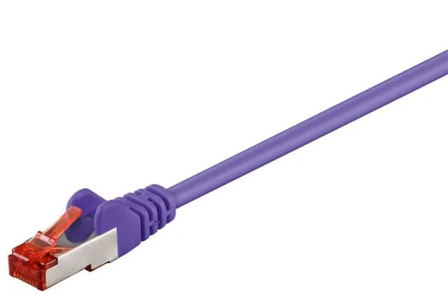 Goobay Patchkabel CAT 6, S/FTP (PiMF), lila, 0,5 m