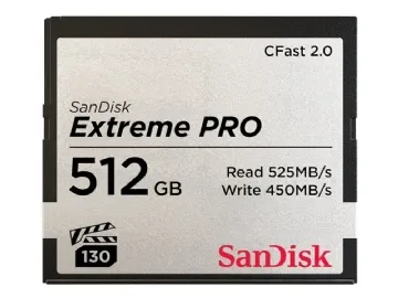 SanDisk CF 2.0 Extreme Pro 512 GB-minneskort