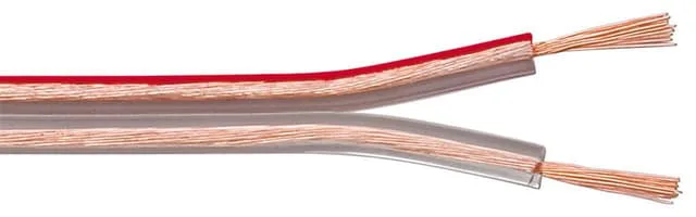Goobay Högtalarkabel transparent CU 10 m rulle, tvärsnitt 2 x 0,5 mm²