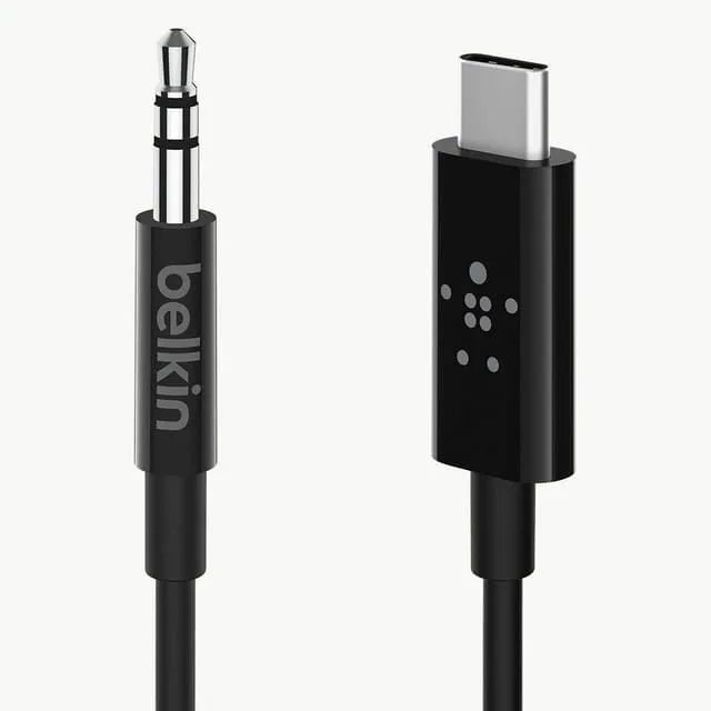 Belkin USB-C till 3,5 mm ljudkabel, 1,8 m F7U079bt06-BLK