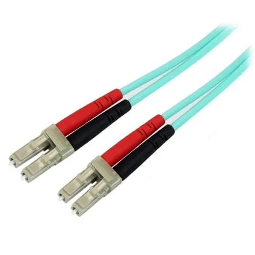 StarTech.com 5 m 10 Gb Aqua multiläge 50/125 Duplex LSZH fiberpatchkab
