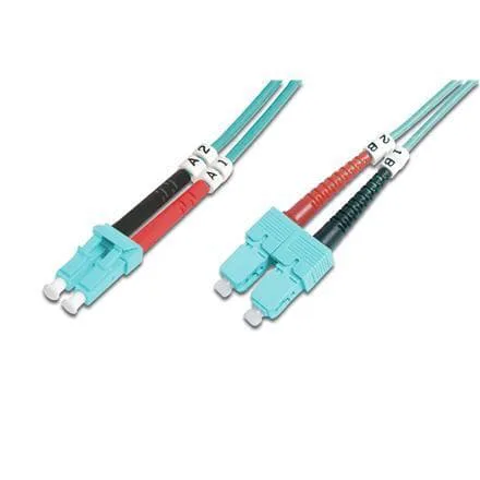 Digitus FO patchkabel, duplex, LC till SC MM OM3 50/125 µ, 3 m