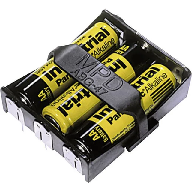 MPD BA3AAPC-UL94V-0 Batterihållare 3x AA (R6)