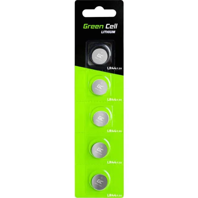Green Cell AG13 Knappcell LR 44 Alkaliskt 1.5 V 5 st