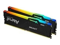 Kingston FURY Beast RGB 16GB:2x8GB DDR5 RAM 2600MHz