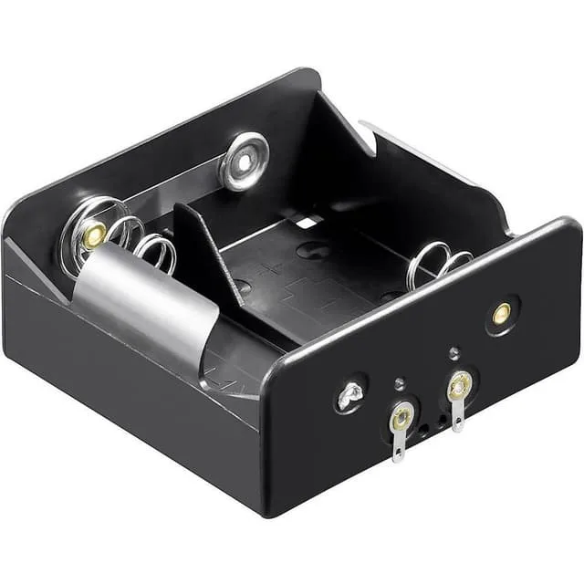 Goobay 11033 Batterihållare 2x D (R20) Lödanslutning (L