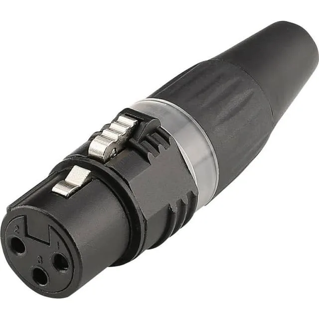 Hicon HI-X3CF-BLK XLR-kontakt