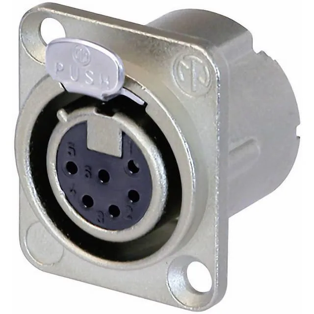 Neutrik NC6FD-LX XLR-kontakter Flänsanslutning