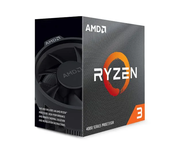 AMD CPU Ryzen 3 4100 3,8 GHz Quad-Core AM4 (PIB