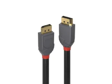 Lindy 36484 DisplayPort kabel 5 m Sort, Grå