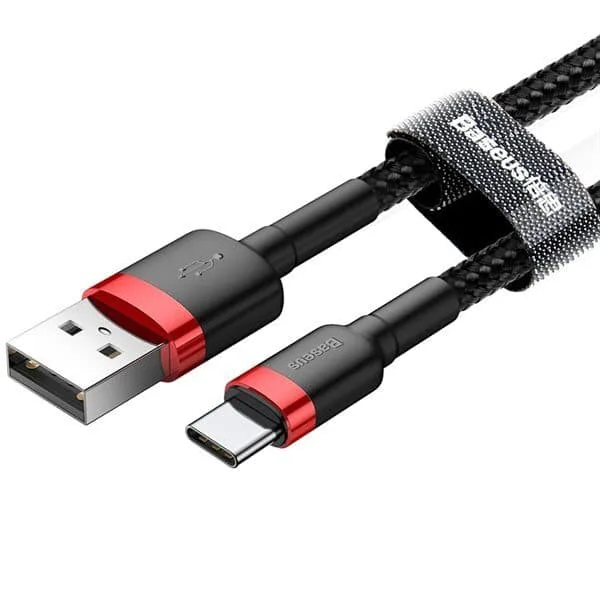 Baseus CATKLF-A91, Svart, USB A, USB C, 0.5 m