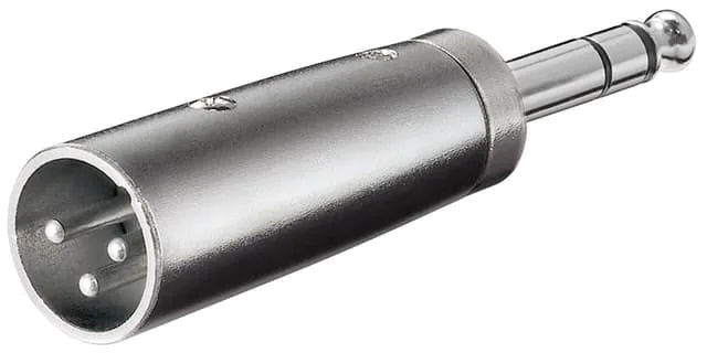 goobay - Audio-adapter - XLR3 kontakt till stereojack kontakt