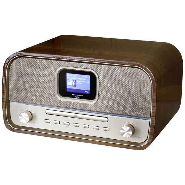 Soundmaster Musik-anläggning Radio CD Bluetooth DAB970BR1 Trä