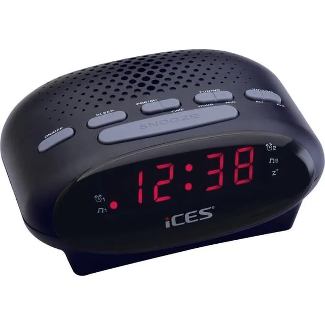ICES ICR-210 Klockradio FM