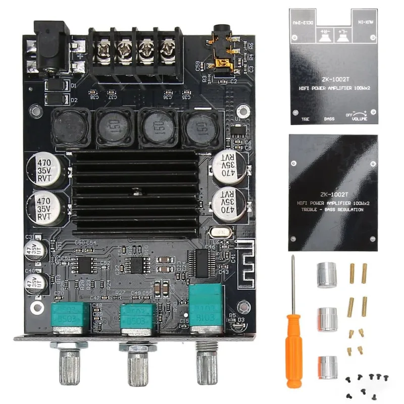 Dubbelkanal Subwoofer Bluetooth 5.0 Förstärkarmodul