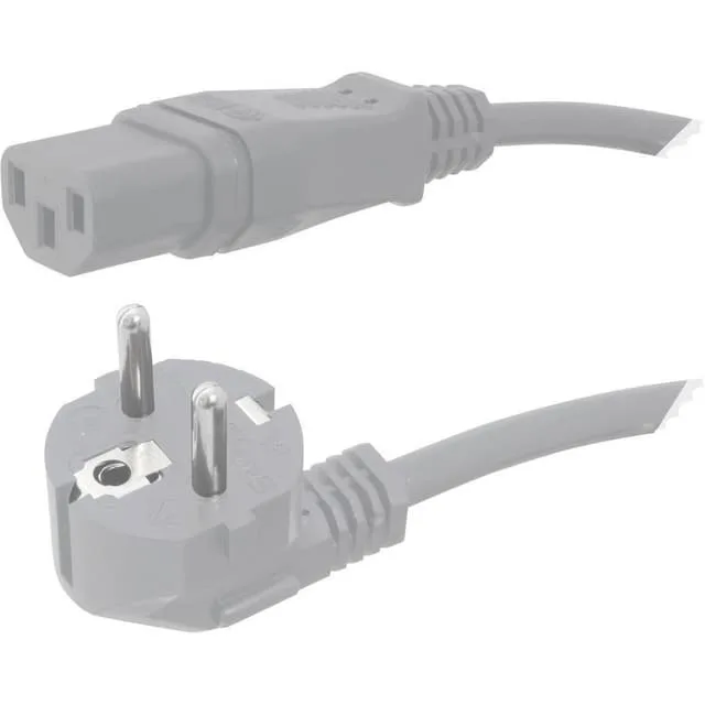HAWA 1008235 IEC Anslutningskabel Grå 5.00 m