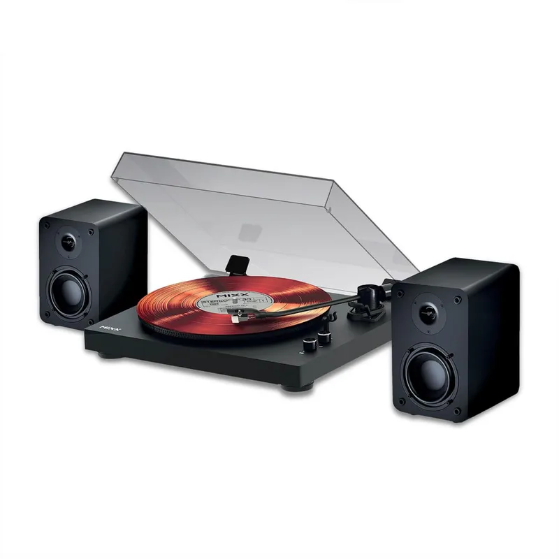 MIXX Vinyl Record Player with Speakers