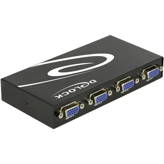 Delock Switch VGA 4 port manual bidirectional