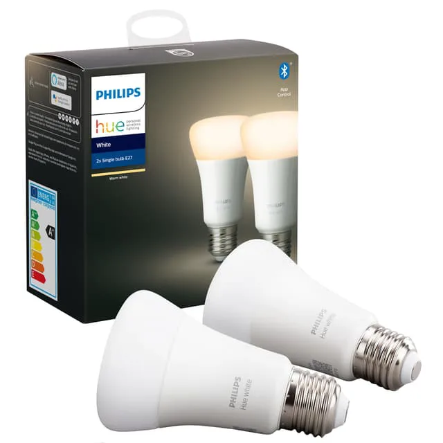 Philips Hue White 9W (60W) / A60 / E27 / 2-pack