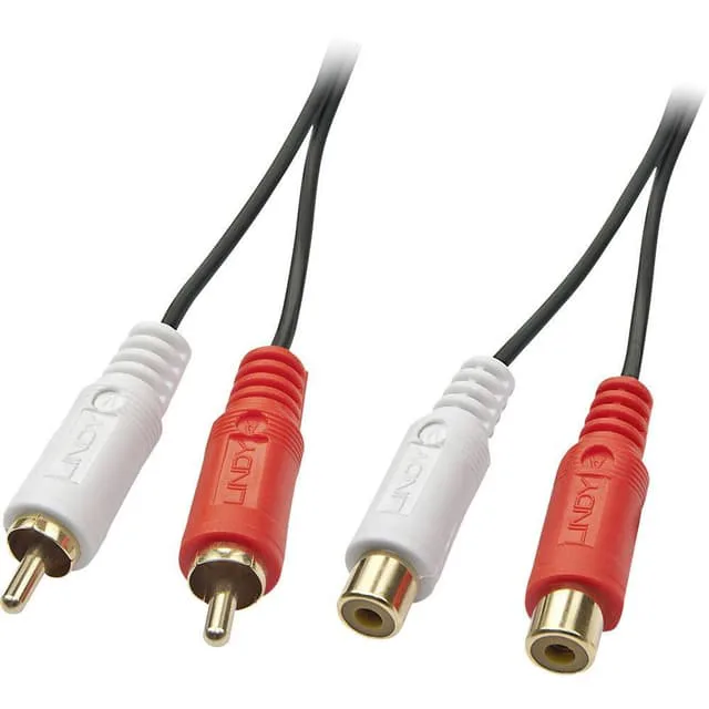 LINDY RCA Audio Förlängningskabel [2x RCA-hane