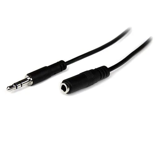 StarTech.com MU2MMFS, 3,5mm, Hankoppling, 3,5mm, Honkoppling, 2 m, Sva