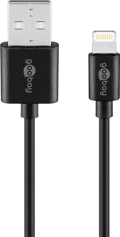 goobay Lightning USB-kabel för laddning och synkronisering