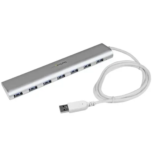 Startech .com Kompakt USB 3.0-hubb med 7 portar och inbyggd kabel