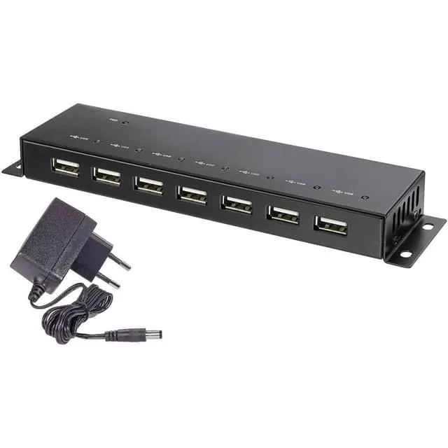 Renkforce 7 Port USB 2.0-Hub Metallhölje