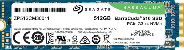 Seagate Barracuda 510 NVMe PCIe M.2 intern SSD 512 GB