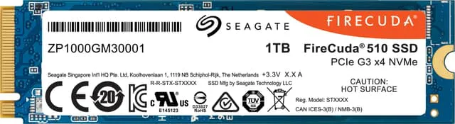 Seagate Firecuda 510 NVMe PCIe M.2 internl
