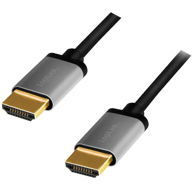 LogiLink CHA0100 HDMI-kabel 1 m HDMI Type A (Standard) Sort, Grå
