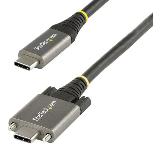Startech .com 50 cm sidoskruvlåsande USB C-kabel 10 Gbit/s