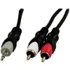 Ljudkabel 3,5 mm stereo till 2xRCA