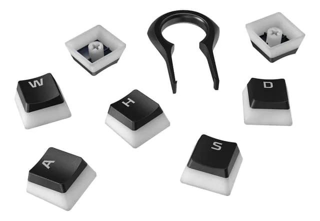HyperX Pudding Keycaps Full Key Set (Black PBT)