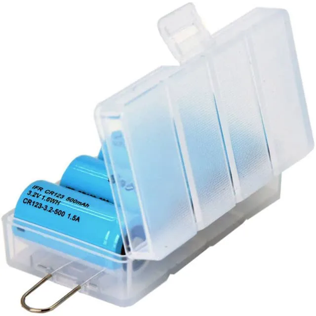 Batteribox 4x CR123A, 16340 Soshine SBC-027