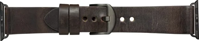 dbramante1928 Bornholm Apple Watch 42-45 mm klockarmband (brunt/grått)