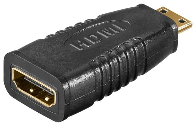 goobay - HDMI-adapter - 19 pin mini HDMI Type C hane till HDMI hona