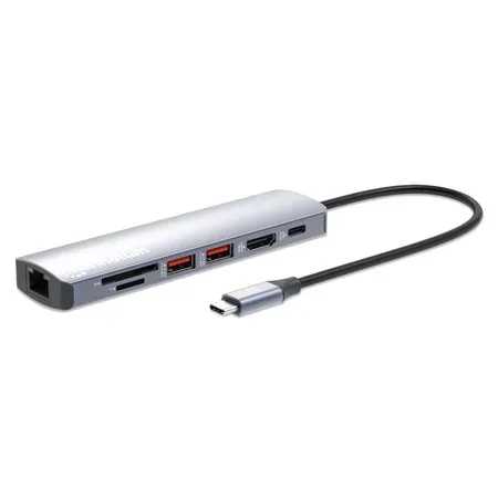 MANHATTAN 7-in-1 4K USB-C Dockingstation