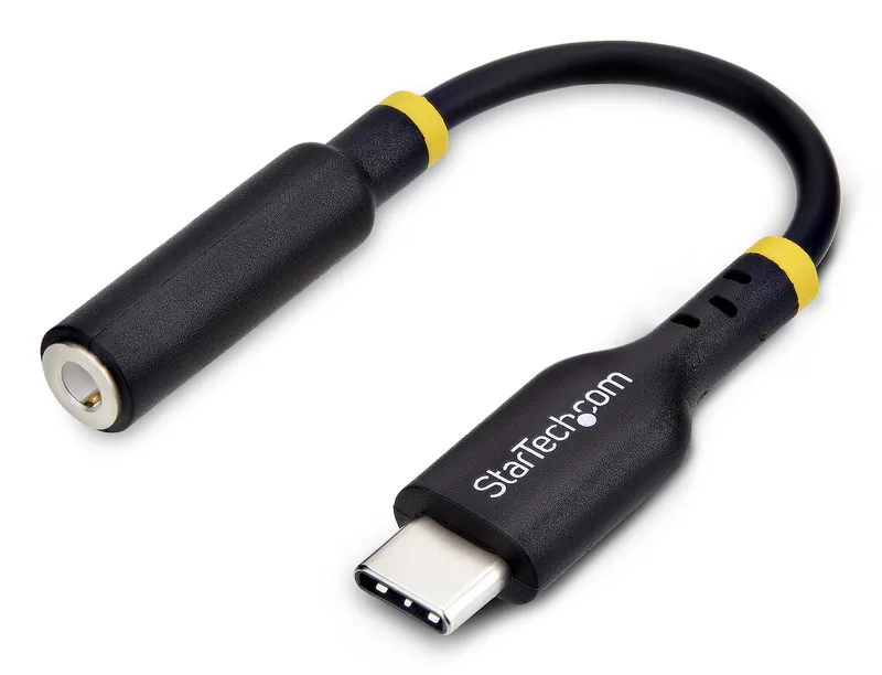 StarTech.com USB-C Audio Adapter to 3.5mm TRRS Jack, Headphone Aux Dongle
