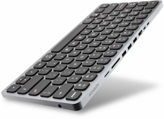 Axagon HMC-KB-US USB hub 8in1 5Gbps keyboard HDMI PD