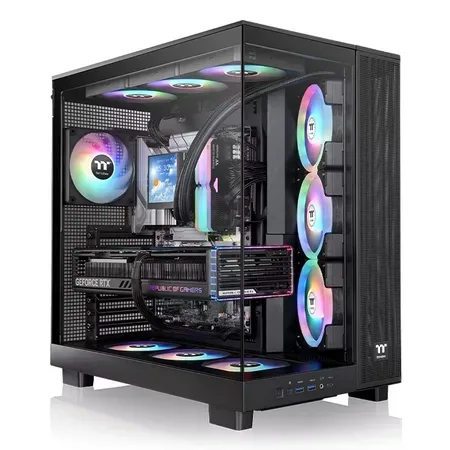 Geh Thermaltake View 380 XL TG Midi Tower "ARGB" Black