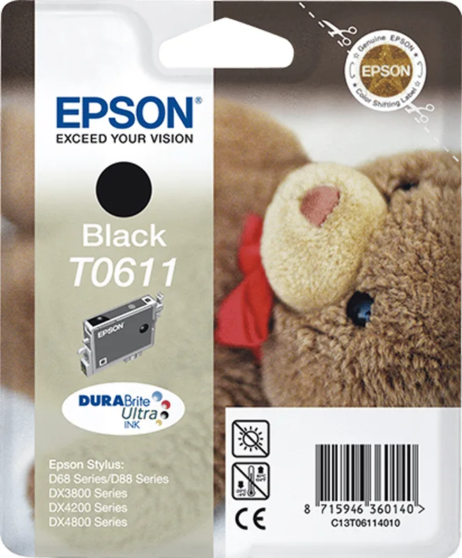 Epson T0611 - svart - original