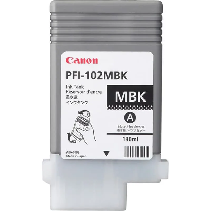 Canon Bläck Matt Svart PFI-102MBK