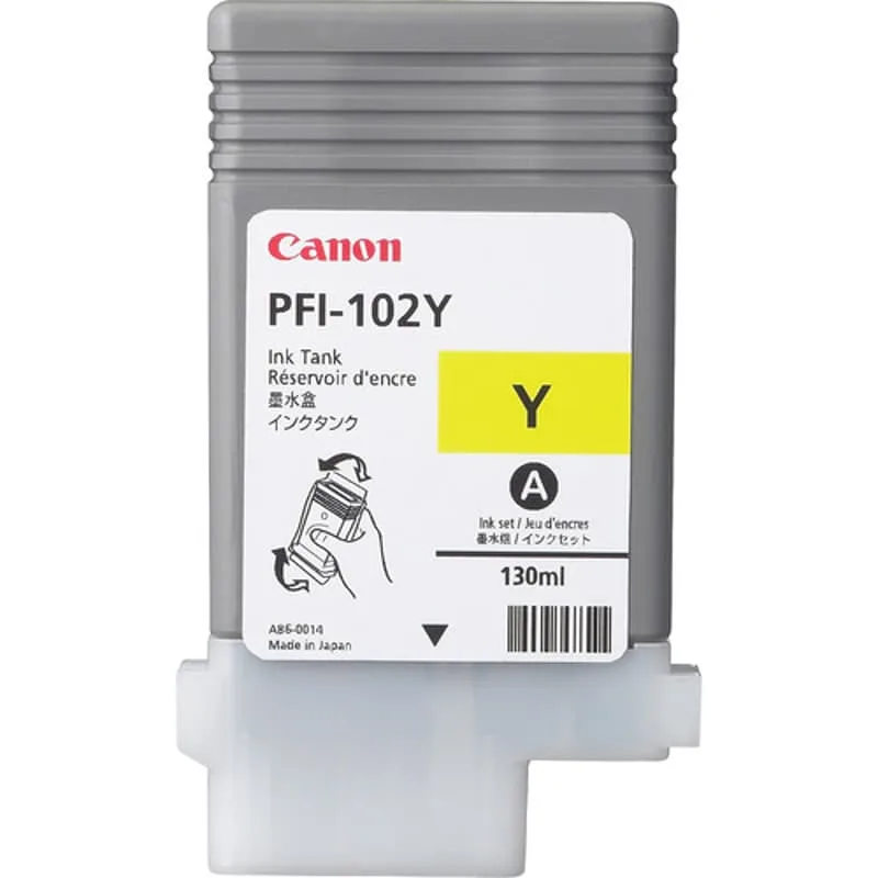 Canon Bläck Gul PFI-102Y