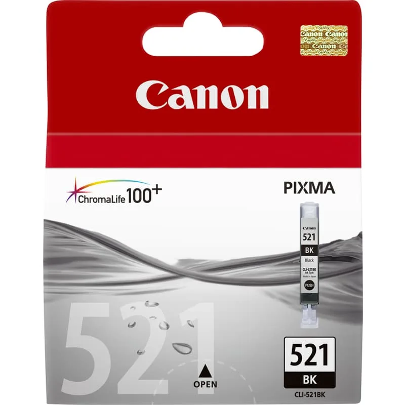 Canon Bläck Svart CLI-521BK